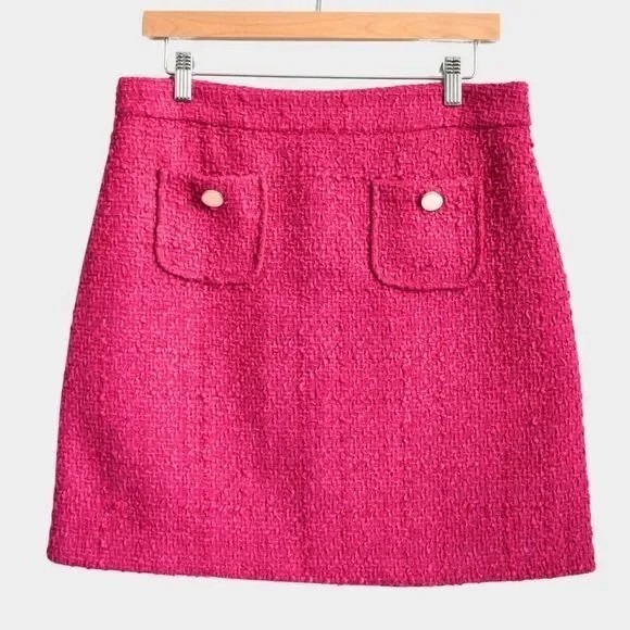 Maison D' Amelie Dresses & Skirts - Pink Maison d'Amelie Skirt Women's Mini Lined Tweed, Size US 6